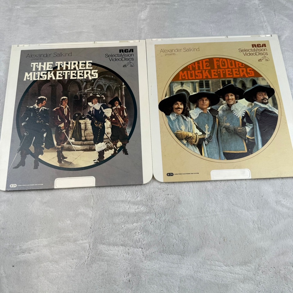 The Three Musketeers & The Four Musketeers RCA CED VideoDiscs Movies